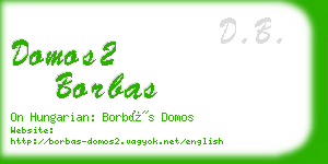 domos2 borbas business card